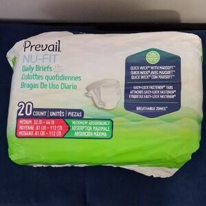 Prevail NU-FIT Daily Briefs - Green/White Pack of 20